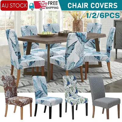 $6.99 • Buy Stretch Dining Chair Cover Seat Covers Spandex Washable Banquet Wedding Party