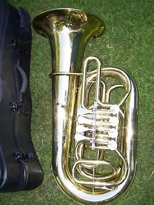 C Key Tuba 4 Rotary Valve  With Case And Mouthpiece • $2295