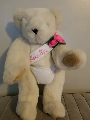 The Vermont Teddy Bear Company Classic Limited Edition 17” Plush VALENTINE  • $19.99