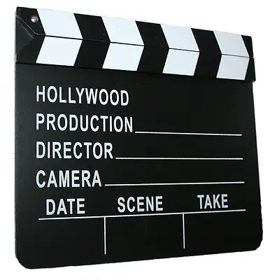 Film Director's Slateboard Clapper Clapboard Movie Prop  • $7.60