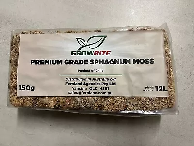 $25 • Buy Sphagnum Moss For Orchids Terrariums, Pots Hanging Basket Or Reptile Housing 12L