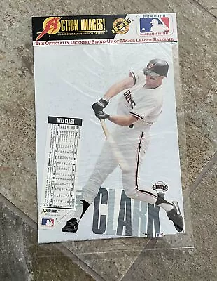 Vintage San Francisco Giants Will Clark Action Images Cardboard Standup Baseball • $10