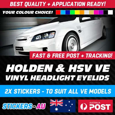 $29.49 • Buy Ve Holden / Hsv Eyelids - Headlight Sticker - Eye Lid Maloo Commodore Ss Calais 