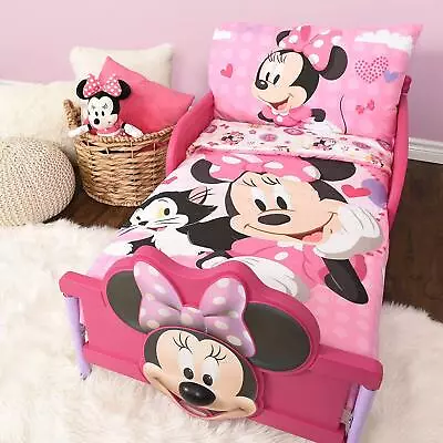 Disney Minnie Mouse Toddler Bedsheet Microfiber Bedsheet Set One_size Pink  • $85.58