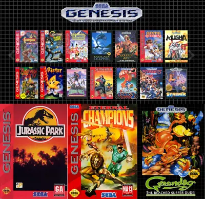 Lot Of Various Sega Genesis Games Select One Or Combine With Others • $8.99