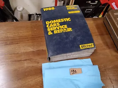 1988 Domestic Car Mitchell Service Repair Manual Tune-up Electrical Vol1 Wd • $1