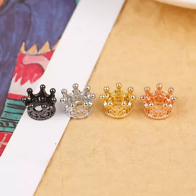 $11.48 • Buy 2pcs 1:12 Dollhouse Miniature Mini Metal Crown Model Toys Dolls AccessoriesA XI