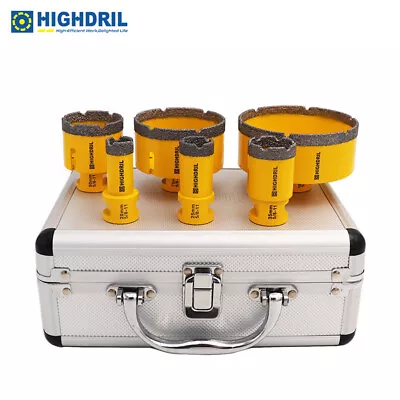 6pcs Diamond Drilling Core Bits Set Cut Ceramic Marble Tile Hole Saw Cutter Tool • $98.17