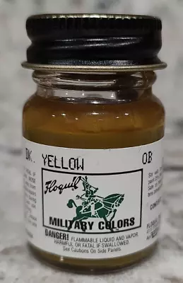 FLOQUIL ENAMEL MODEL PAINT - MILITARY COLORS .5 Oz - GERMAN PANZER DARK YELLOW • $15