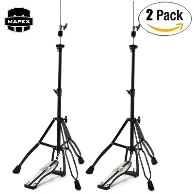 2-PACK Mapex H410EB Storm Series Double Braced 3-Leg Hi-Hat Stand - Black • $189