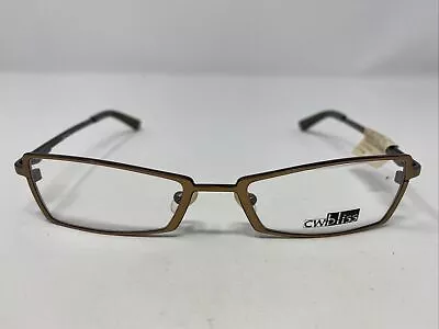 CW Bliss Eyeglasses Frame Angle 002 51-18-135 Brown Full Rim Metal E874 • $47.25