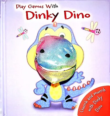 DINOSAUR Children's HAND PUPPET BOOK Play Games With Dinky Dino Age 3+ NEW • £8.99