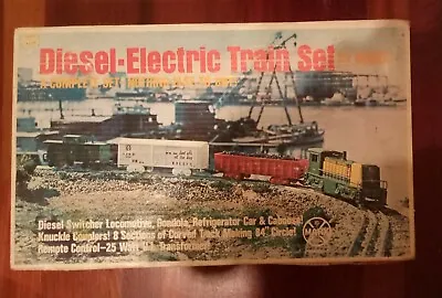 MARX Toys Diesel-Electric Train Set  O  Gauge With 25 Watt Transformer WORKS!! • $150