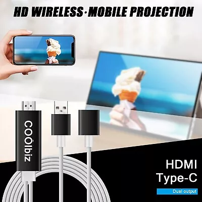 1080P HDTV 8 Pin Lightning Cable Display Adaptor For IPhone For IPad For Samsung • $15.92