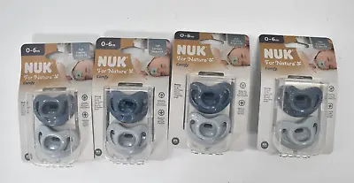 Lot Of 8 NUK For Nature Comfy Silicone Pacifiers 0-6 Months Perfect Fit Comfort • $19.99