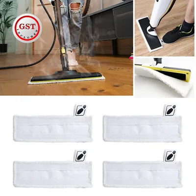 1/4/6PCS Steam Cleaner Pads For KARCHER SC2 SC3 SC4 SC5 Mop Cleaning Cloth Floor • $10.82