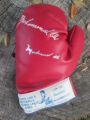 MUHAMMAD ALI Signed Autographed 1976 Endorsed Boxing Glove SILVER PEN COA • £1445.73