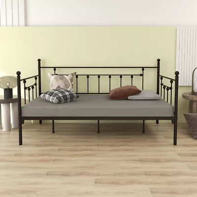 Twin Versatile Metal Daybed Guest Bed Frame For Living Room Bedroom Space-saving • $122.70