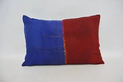 Vintage Kilim Throw Pillow Gift Pillow 16 X24  Blue Cushion Pillow For Sofa • $8.16