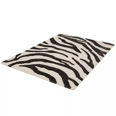 Tait Zebra Abstract Art Shag Textured Rug Floor Carpet Mat Modern Design  • $409.50