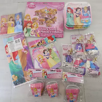 $25 • Buy Disney Princess Decorating Birthday Party Supply Kit Decor Napkins Plates