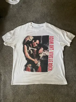 $15.97 • Buy Adam Ant 1985 Vive Le Rock Tour Vintage Rock T-shirt U2328