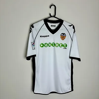 Valencia Football Shirt Jersey 2010/11 Home (L) • £64.99