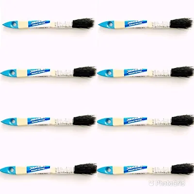 8 X 12mm 1/2inch Disposable Paint Painting Brush Brushes DIY Decor Decorating  • £6.49