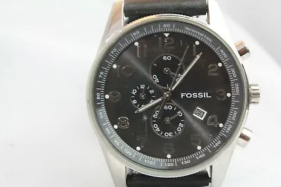 Fossil Arkitekt FS4310 Men's Black  Dial Date Authentic Quartz Watch- • $69
