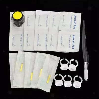 £9.70 • Buy Eyebrow Tattoo Kit Permanent Makeup Microblading Pen Needles Alcohol Pad Set