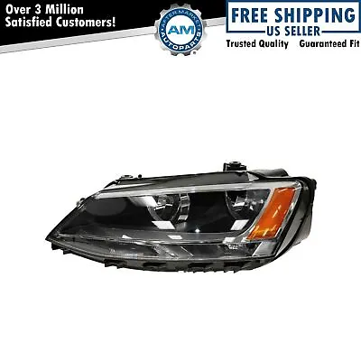 Left Headlight Assembly Halogen For 2011-2016 Volkswagen Jetta VW2502146 • $75.14