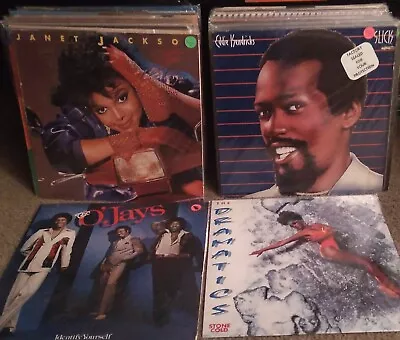 Large Lot 76 R&B Pop Disco Vinyl Records 70s 80s Janet Jermaine Jackson O'Jays • $44.99