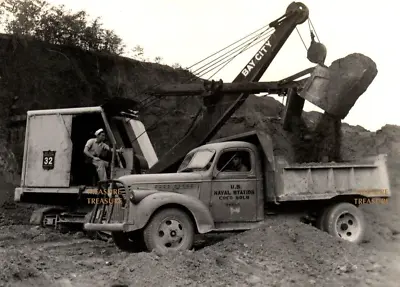 C.1940 Ww2 Coco Solo Panama Naval Station Truck Construction Machinery Photo F7 • $34.50