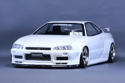 PAB-3131 Pandora 1/10 RC Drift Car Nissan Skyline R34 GTR JDM Body Set • $62