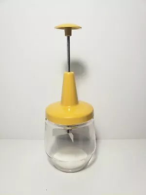 Androck Food & Nut Chopper Glass Yellow Vintage  • $21.81