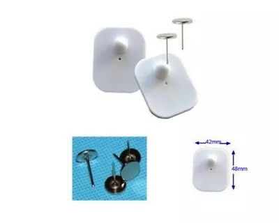 200Pcs EAS 8.2MHz Security Hard Tag Security Hard Tag Hard Label White 4.2*4.8c • $21.50