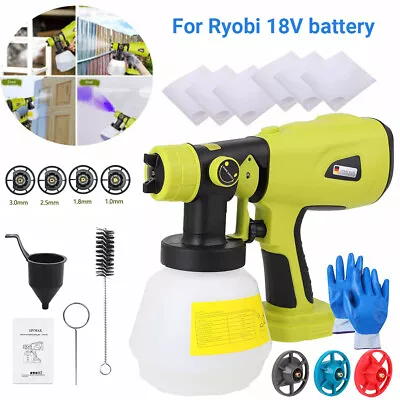 Cordless High Pressure Spray Gun Airless Paint Sprayer For Ryobi 18V Battery NEW • $49