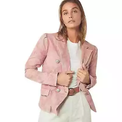 Free People Blazer Rose James Jacquard Military Blazer Size Small NEW • $55