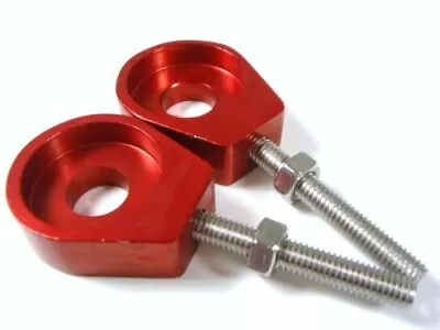 Red CNC Aluminum Motorcycle Chain Adjuster Tensioner Block 15mm For Dirt Bike • $9.97