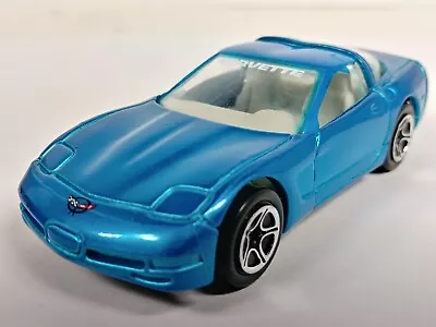 '97 Chevrolet Corvette Matchbox 1998 1-75 #58 Super Cars 3/5 Blue 1:60 Loose • $7.99