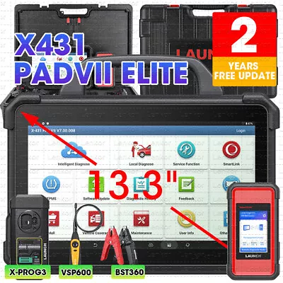 LAUNCH X431 PAD VII PAD 7 X-PROG 3 Car Diagnostic Scanner Key Programming Coding • $529