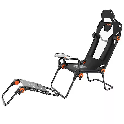 VEVOR Racing Simulator Cockpit Wheel Stand W/Adjustable Gaming Seat Fit Logitech • $275.99