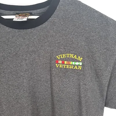 Vietnam Veteran Shirt Adult 2XL XXL Embroidered Never Forget US Military USA • $14.99