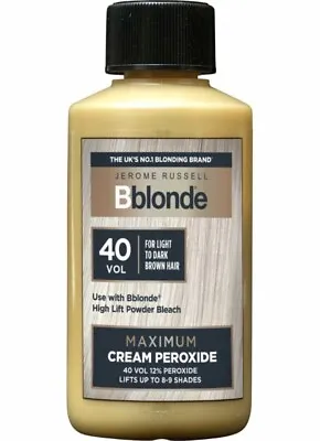 Jerome Russell Bblonde Cream Peroxide 40 Vol For Light To Dark Brown Hair 75ml • £1.71