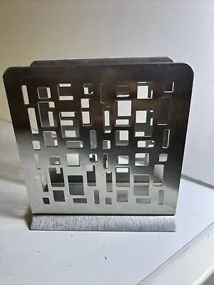 Hw Home Works 18/10 Stainless Steel Napkin Holder Crafted W/Artistic Flair • $8.08