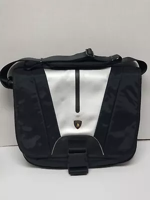 Automobili Lamborghini ASUS Messenger Bag Black/Silver **RARE** • $34.95