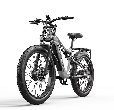 Electric Bike 2000W 48V/17.5AH Dual Suspension Fat Tire 30MPH Adult Ebike 80NM • $1699