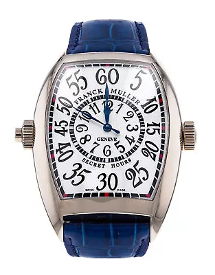 Franck Muller Secret Hours 8880 SE H White Gold 39mm Watch • £11175