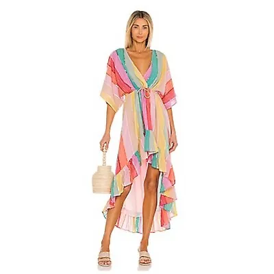 Sundress Deva Maxi Dress Stripes Sequins Xs/s • $165