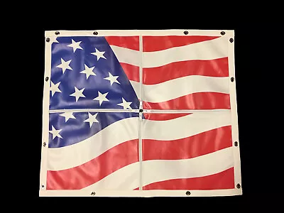 Flag Winter Front Peterbilt Kenworth Freightliner International Volvo Any Model! • $150